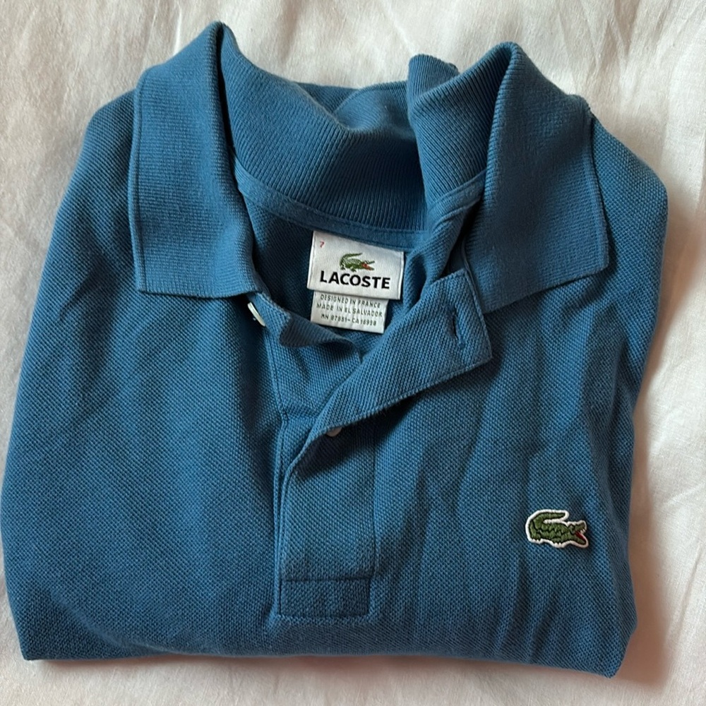Lacoste blue polo
